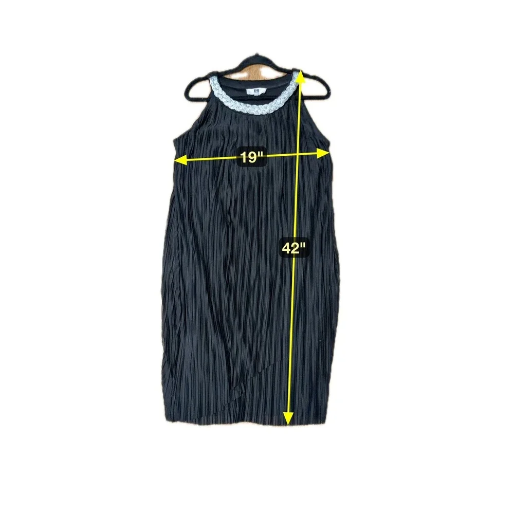 DR Collection Old Hollywood Luxe Party Dress Womens Size 16 Gatsby Art Deco Gala - Picture 7 of 7